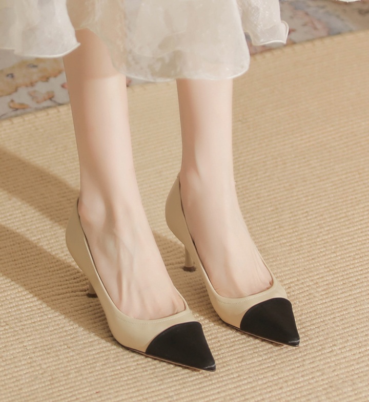 Temperament pointed shoes autumn high-heeled shoes for women