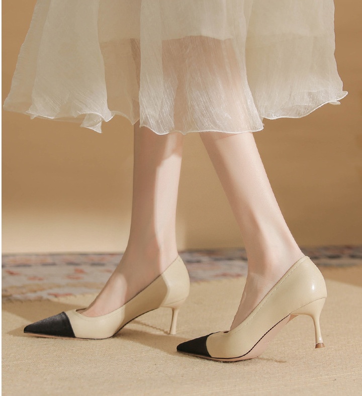 Temperament pointed shoes autumn high-heeled shoes for women