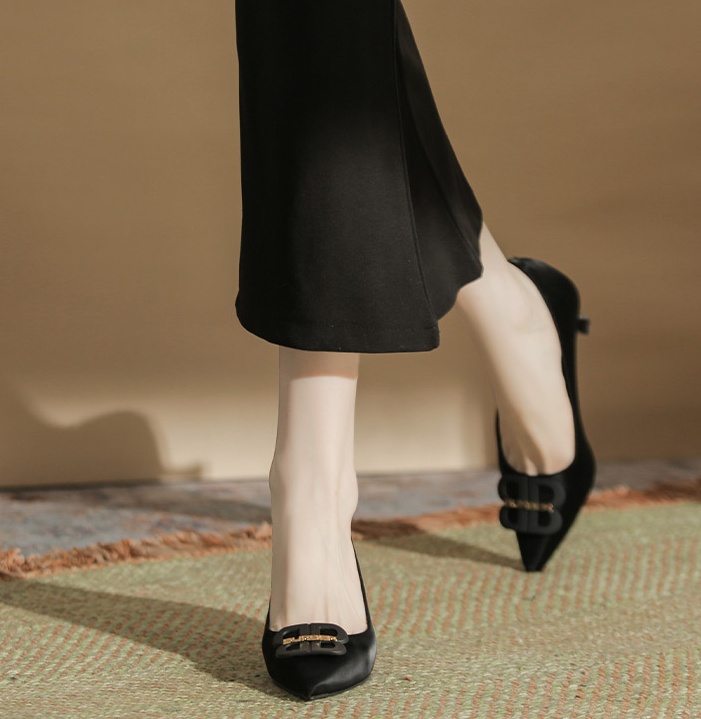 Broadcloth shoes high-heeled shoes for women