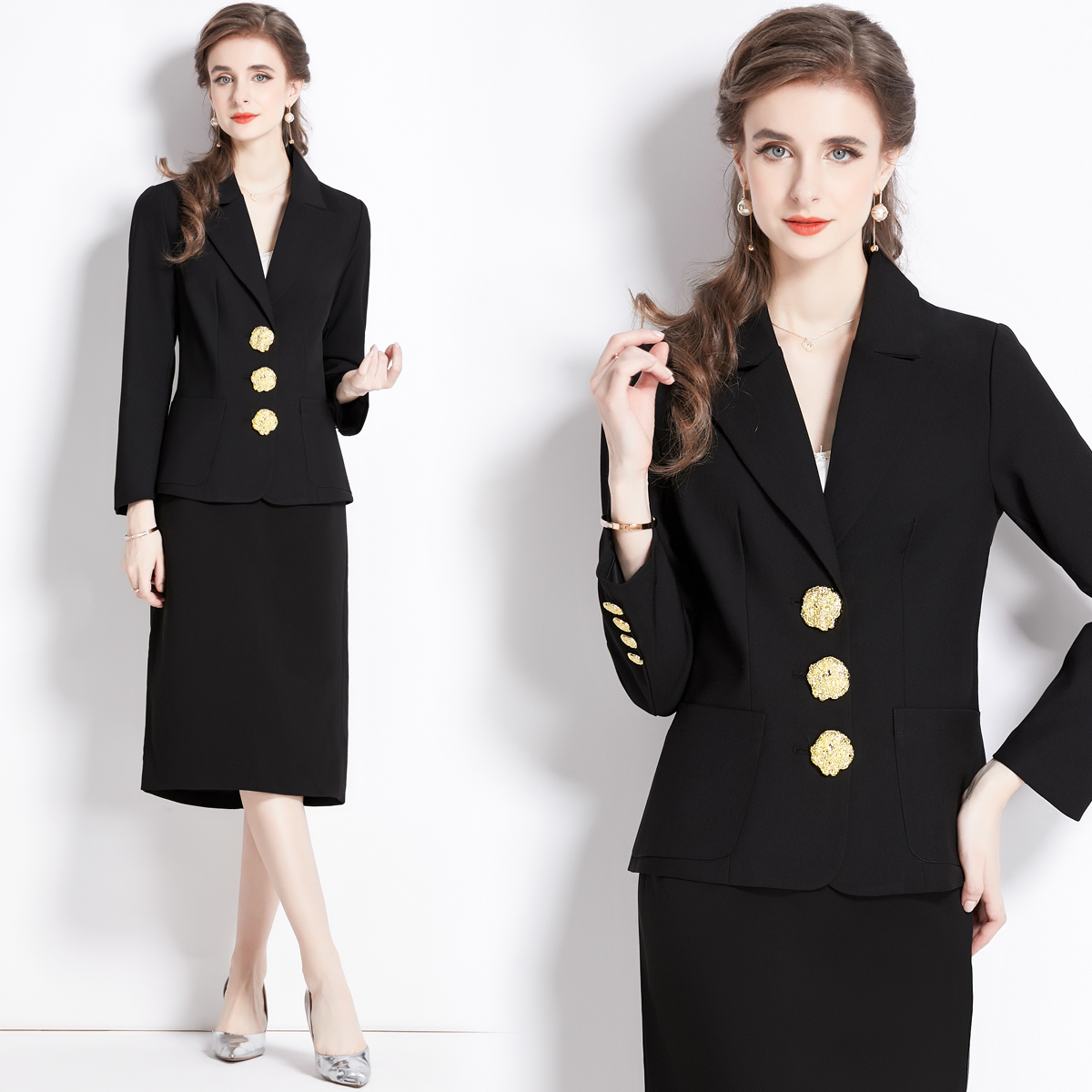 All-match light luxury business suit niche coat for women