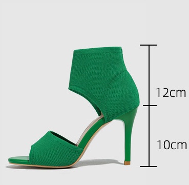 Round rome stilettos high-heeled open toe sandals for women