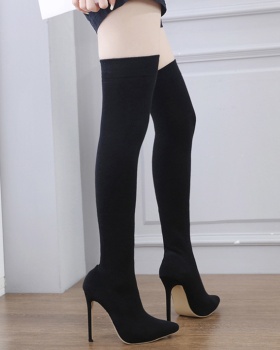 European style cotton thigh boots exceed knee boots
