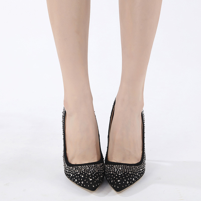 Low pointed high-heeled spring cozy shoes for women