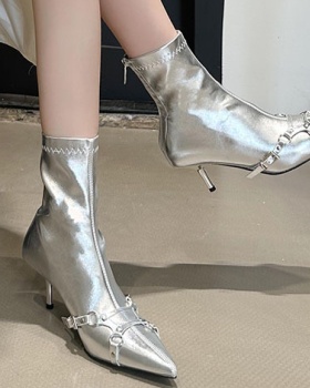 Autumn fashion boots high-heeled short boots for women