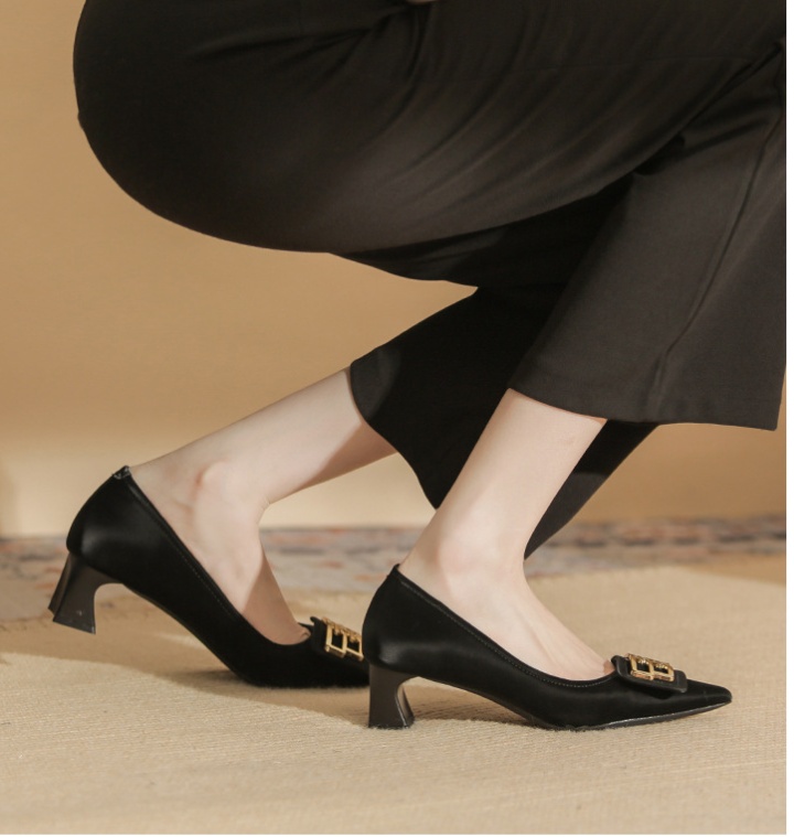 Commuting high-heeled shoes thick shoes for women
