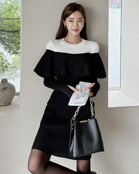 Korean style T-back mixed colors dress for women
