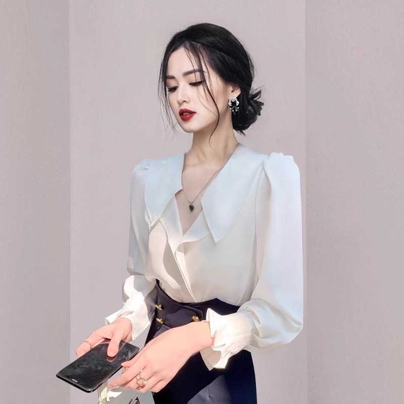 Commuting business suit long sleeve shirt for women