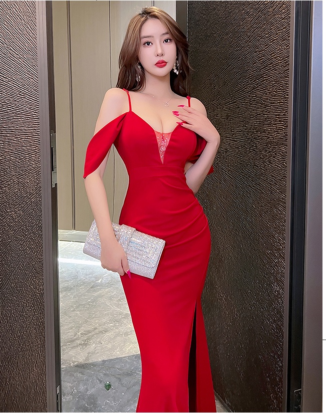 Sling sexy dress France style formal dress for women