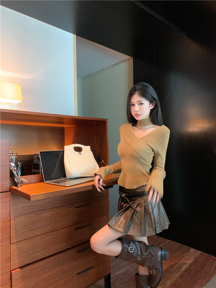 Korean style sweet tops autumn and winter sweater for women