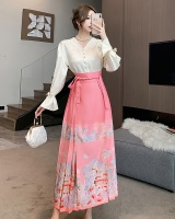Chinese style tops Han clothing skirt 2pcs set for women