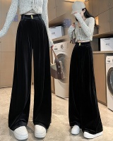 Straight casual pants black business suit for women