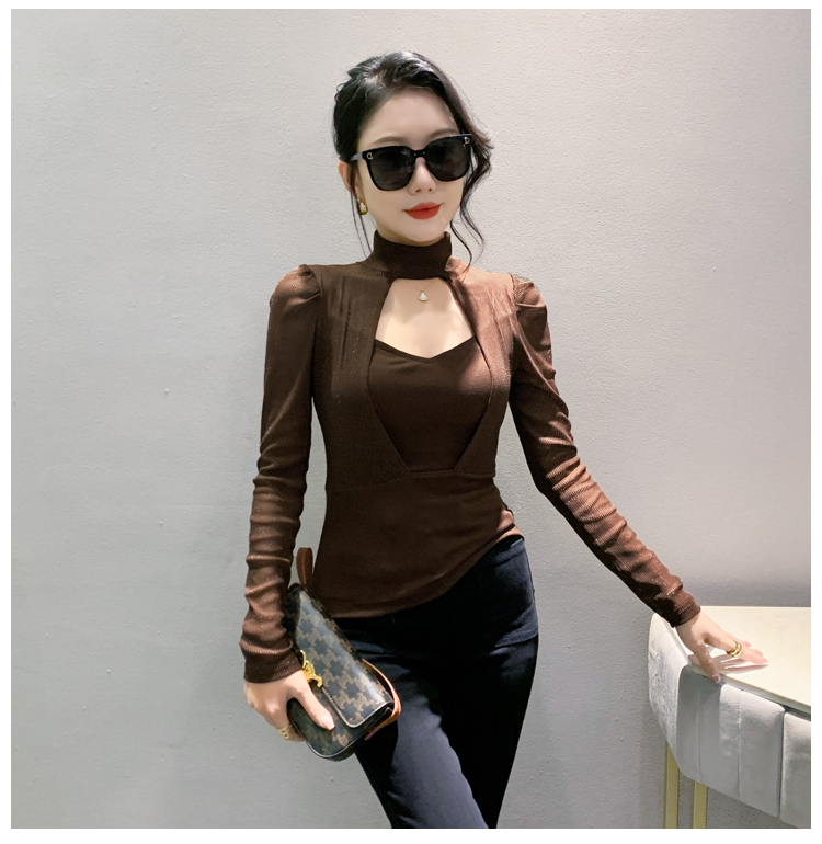 Autumn and winter T-shirt bottoming small shirt for women