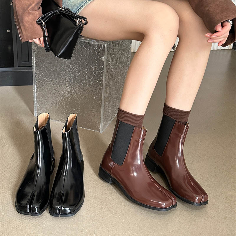 Retro niche boots autumn British style short boots for women