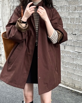 Cstand collar temperament windbreaker Japanese style coat