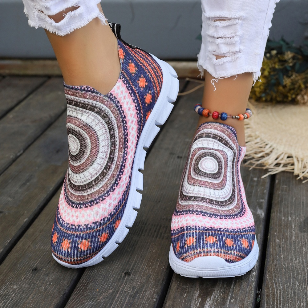Large yard breathable lazy shoes flowers European style shoes