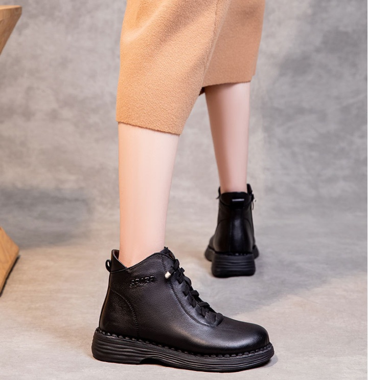 Retro winter boots rubber short boots for women
