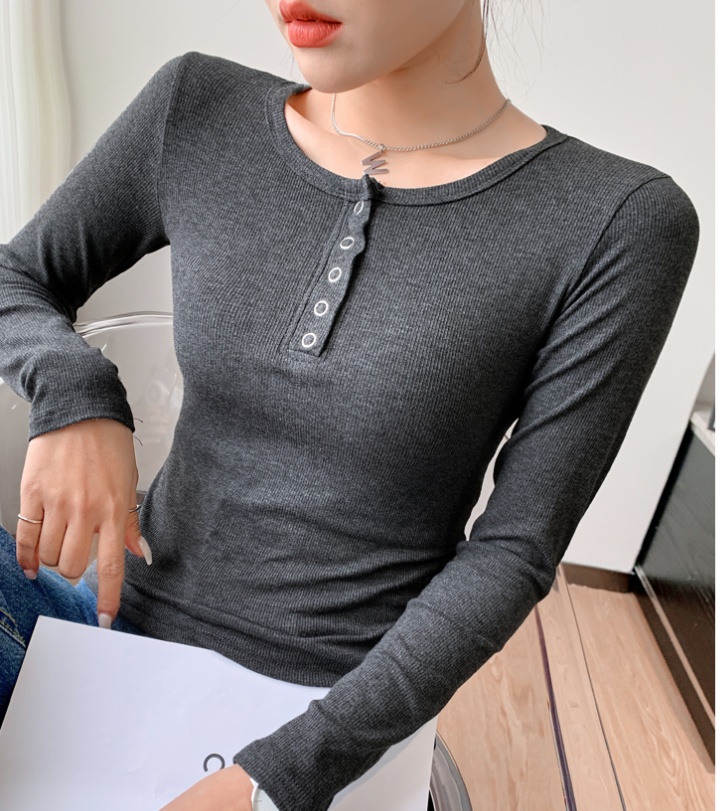 Long sleeve T-shirt bottoming shirt for women