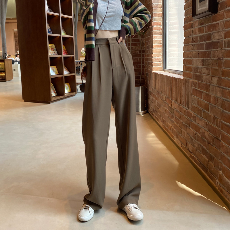 Loose business suit autumn and winter wide leg pants
