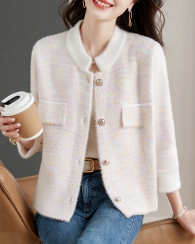 Thermal coat chanelstyle cardigan for women