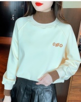 Autumn and winter hoodie high collar tops for women