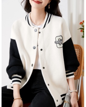Thermal thick slim coat all-match Casual woolen coat