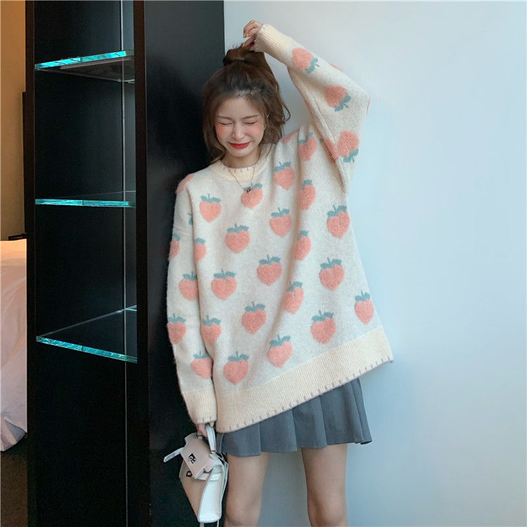 Autumn and winter jacquard bottoming sweater for women