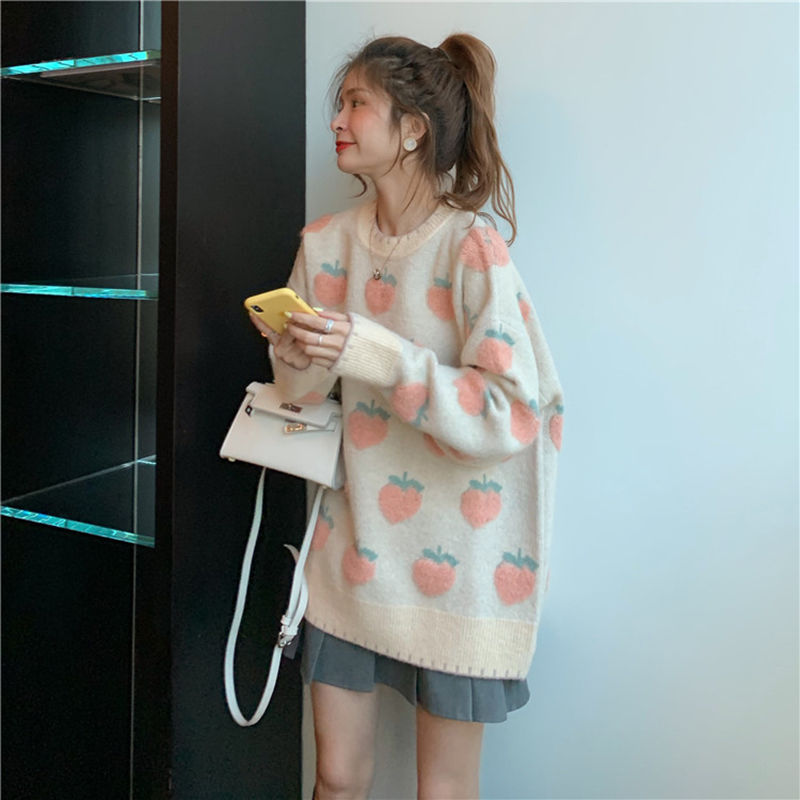 Autumn and winter jacquard bottoming sweater for women