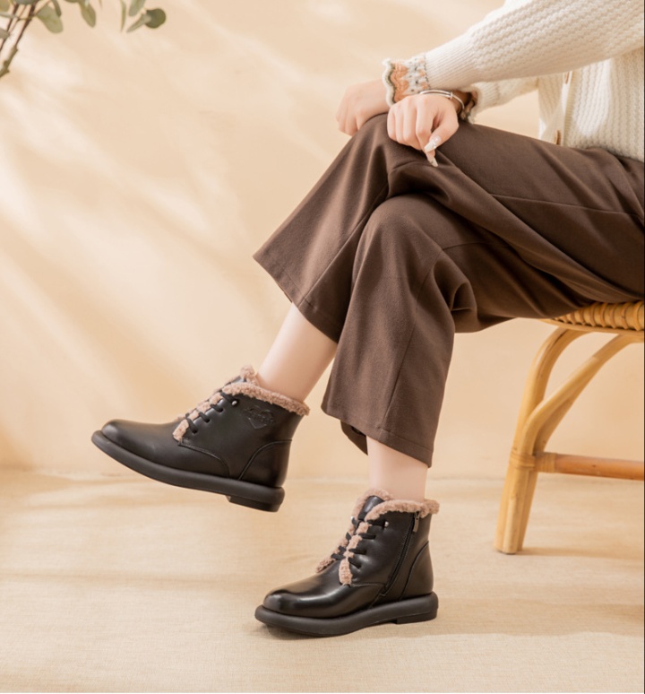 Antiskid shoes thermal short boots for women