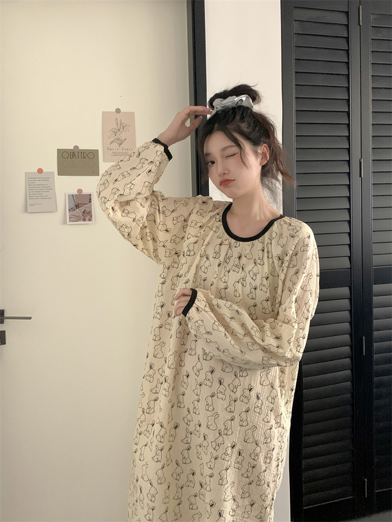 Long sleeve lovely sweet pajamas a set for women