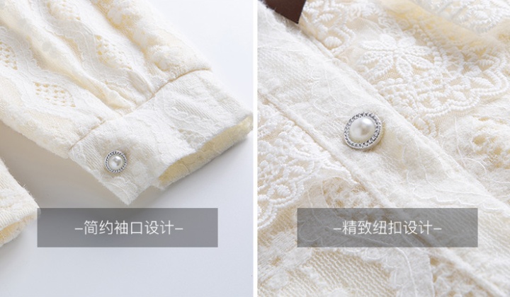 Autumn and winter shirt lace tops for women