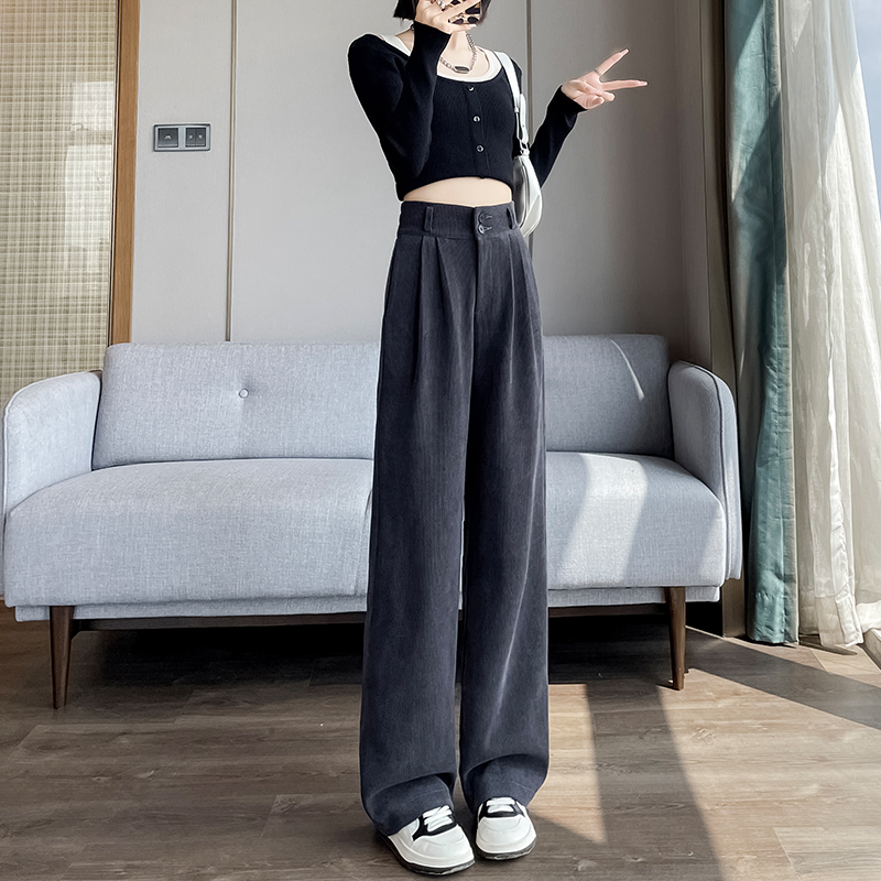 Small fellow suit pants Casual wide leg pants for women
