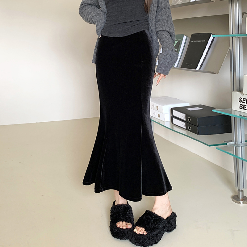 Fashion long mermaid autumn and winter skirt for women
