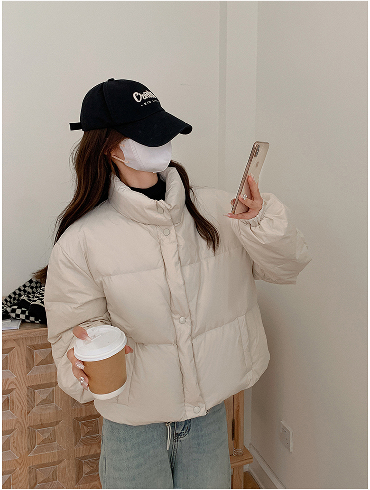 Small fellow bread clothing short cotton coat for women