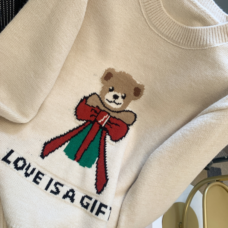 Knitted tender lovely tops cubs lazy sweater for women