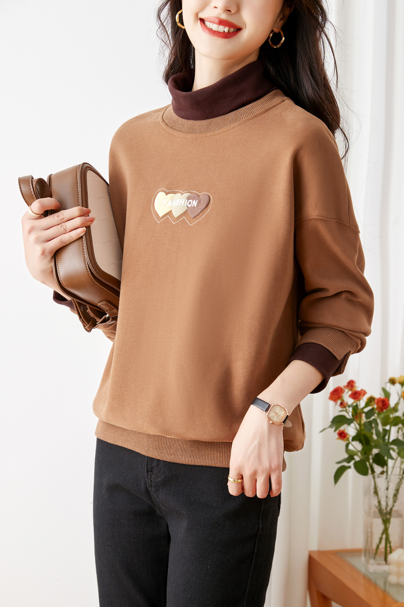 Retro long sleeve not hoodie pullover round neck hat