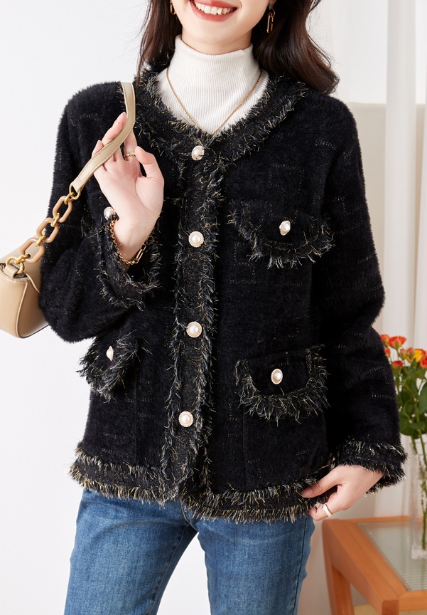 Chanelstyle winter woolen coat short tops