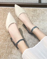 Pointed thick sandals cingulate high-heeled shoes for women