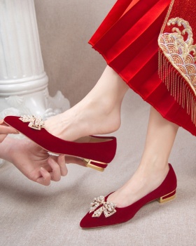 Pregnant woman flat wedding shoes cozy high-heeled shoes