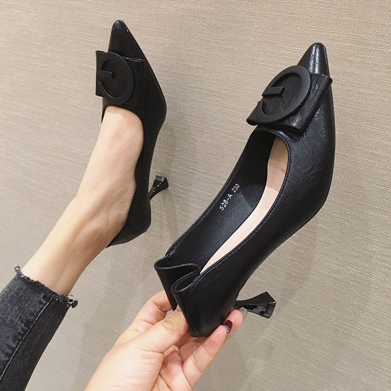 Sexy rhinestone high-heeled shoes pointed autumn shoes for women