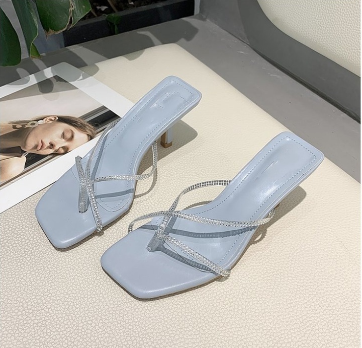 Fashion Korean style sandals summer square head slippers