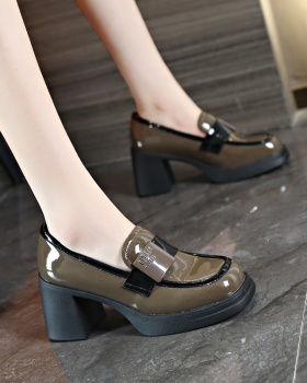 Square head small lazy shoes fashion shoes for women
