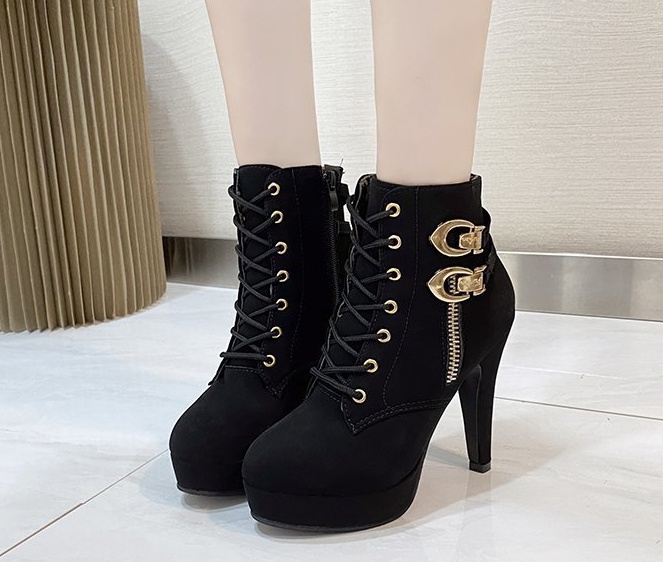 High-heeled ankle boots martin boots for women