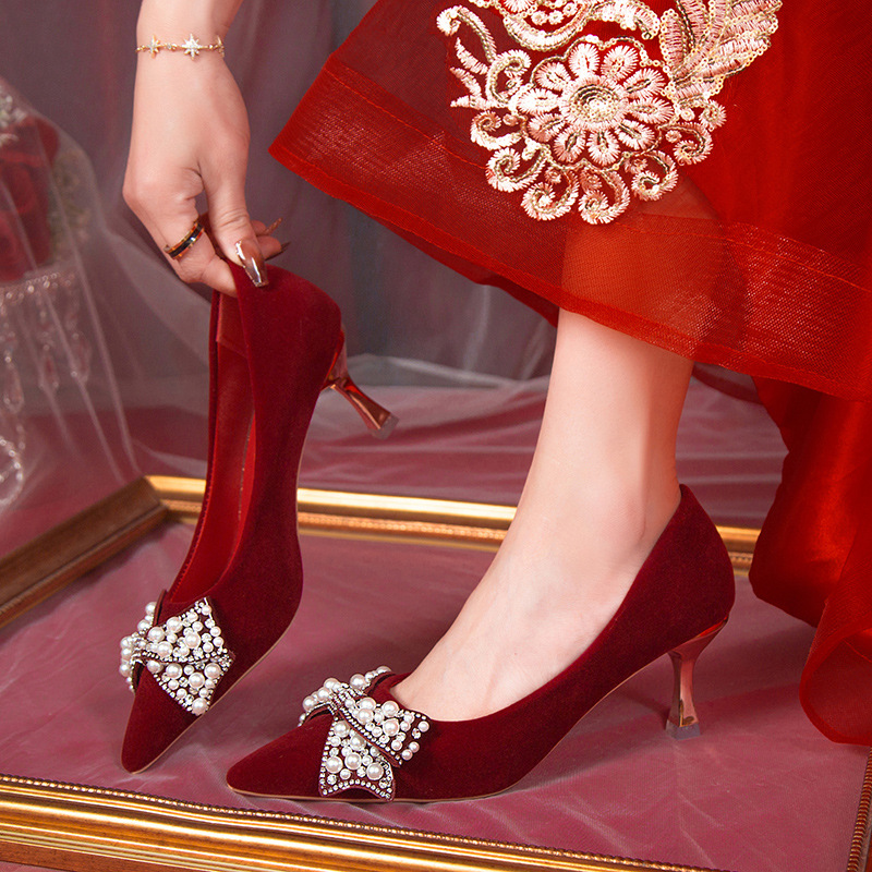 France style wedding shoes high-heeled shoes for women