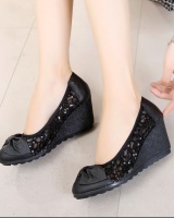 Antiskid cozy round buff slipsole all-match shoes for women