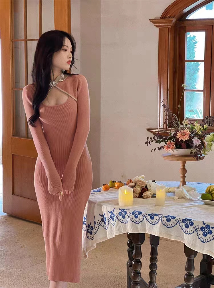 Autumn and winter dress temperament cheongsam for women