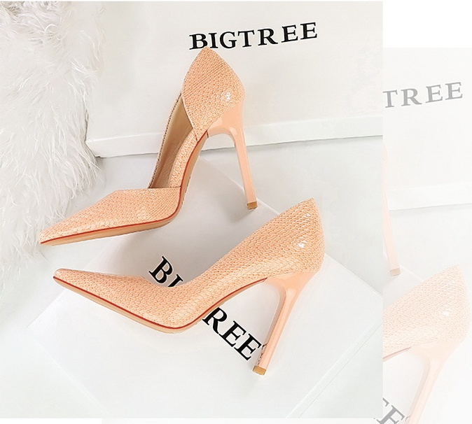 Banquet high-heeled shoes patent leather shoes