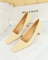 Small square head high-heeled slim shoes for women