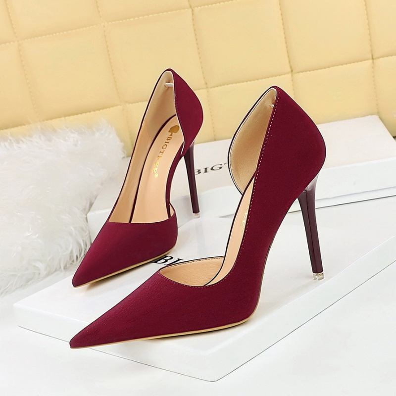 Fine-root simple high-heeled shoes banquet low shoes