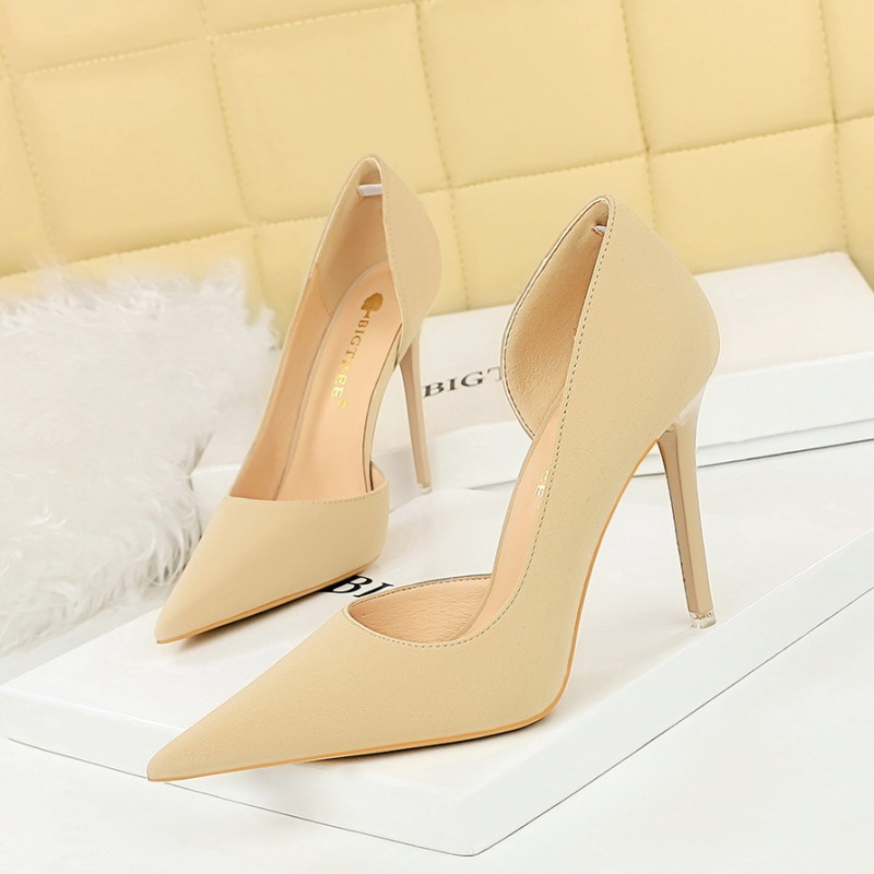 Fine-root simple high-heeled shoes banquet low shoes