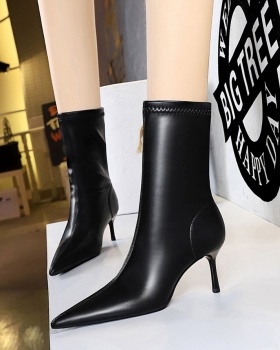 Simple middle-heel women's boots banquet short boots